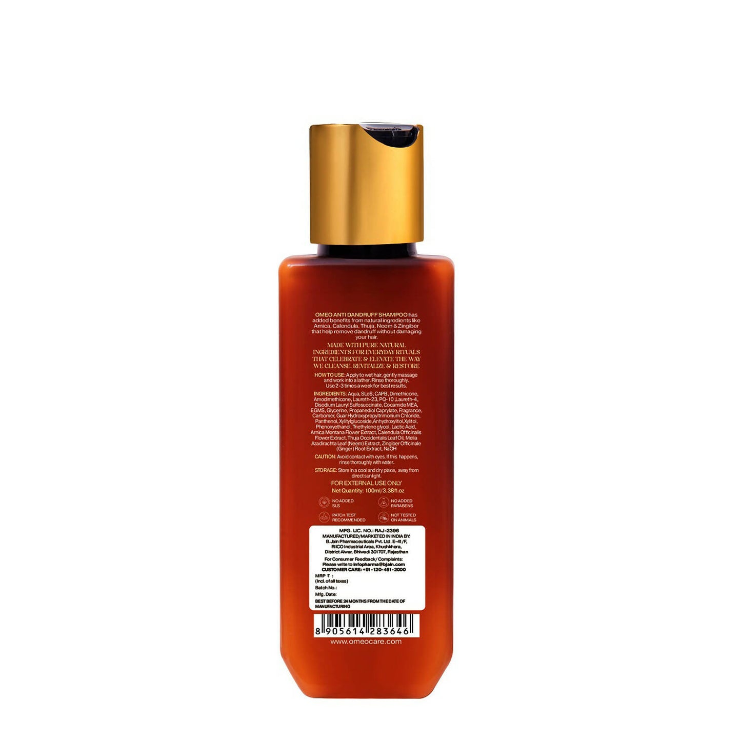 Bjain Homeopathy Omeo Anti Dandruff Shampoo - Distacart