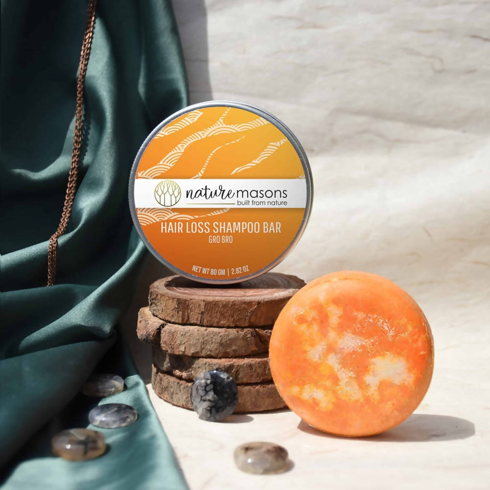 Nature Masons Grow Bro Hair Loss Shampoo Bar - Distacart