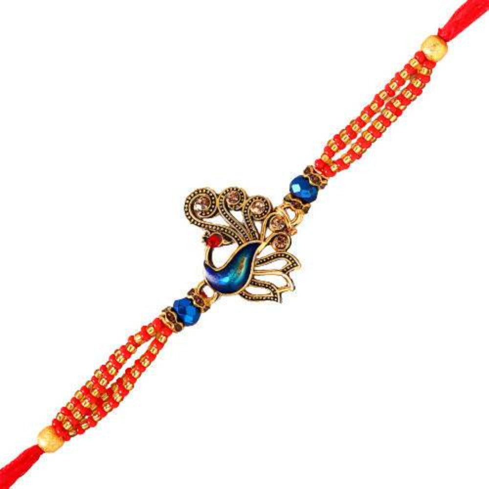 Striking Peacock Rakhi