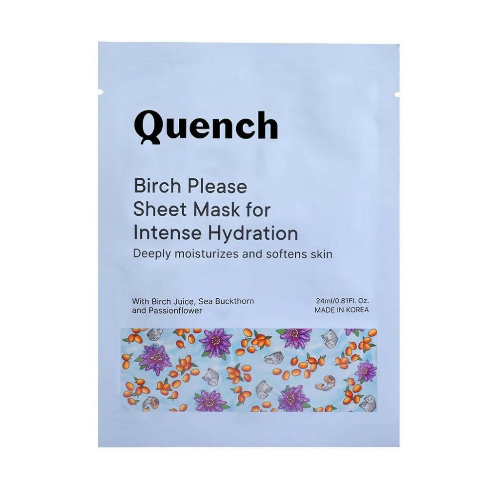 Quench Botanics Birch Please Sheet Mask for Intense Hydration - Distacart