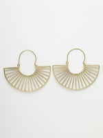 Thumbnail for NVR Women Golden Hoop Earrings - Distacart