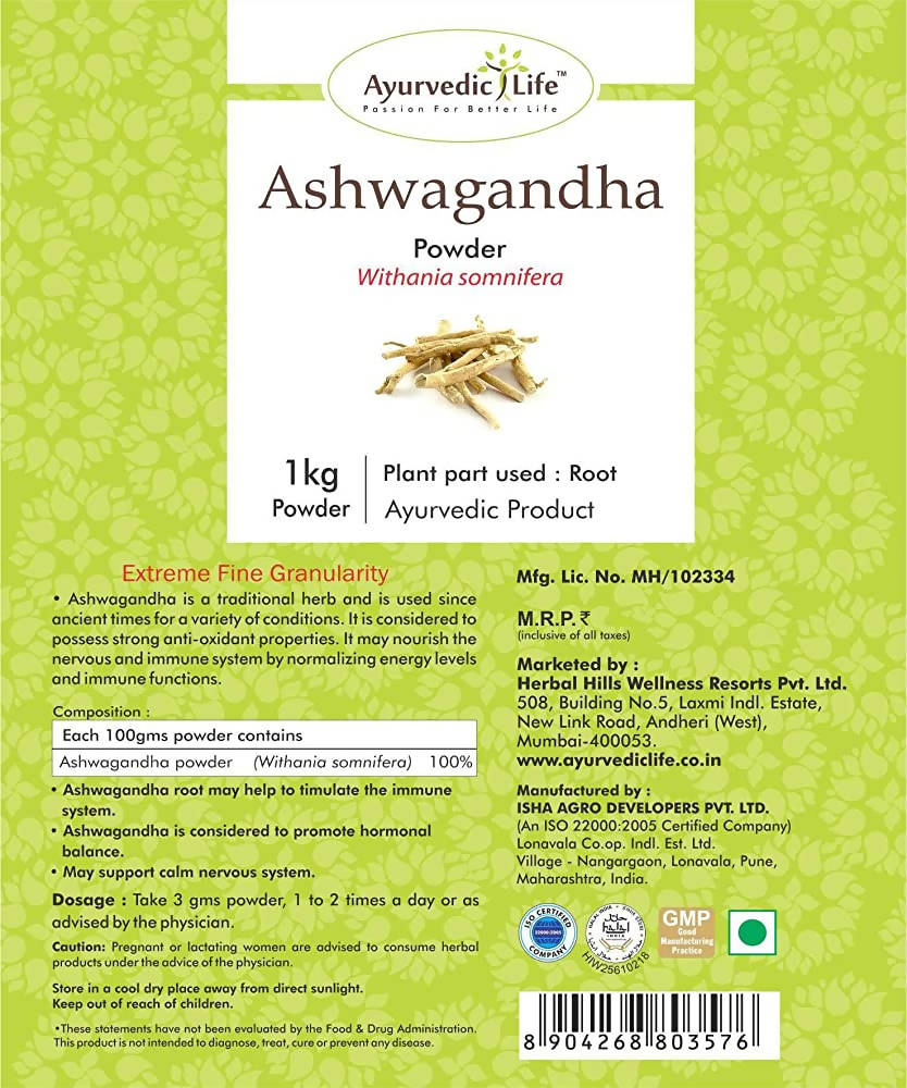 Ayurvedic Life Ashwagandha Powder