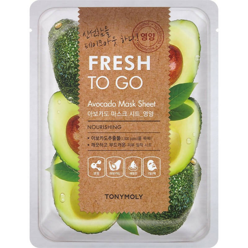 Tonymoly Fresh To Go Avocado Mask Sheet Nourishing - Distacart