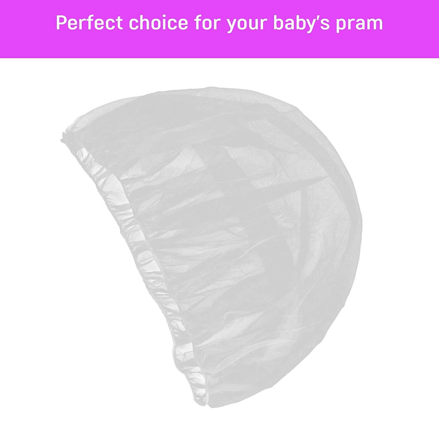 Safe-O-Kid Waterproof Net, Wind Shield Net For Baby Pram/Strollers, Transparent - Distacart