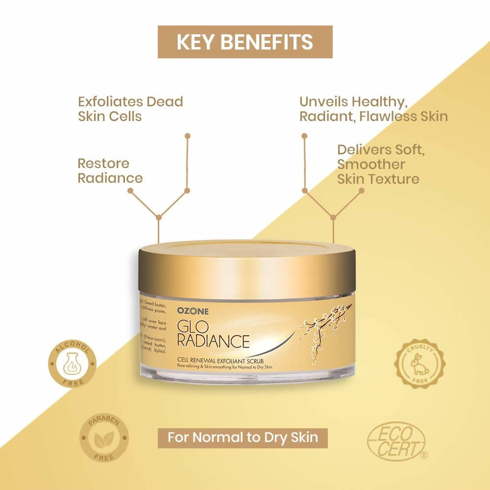 Key Benefits Ozone Glo Radiance Cell Renewal Exfoliant Scrub