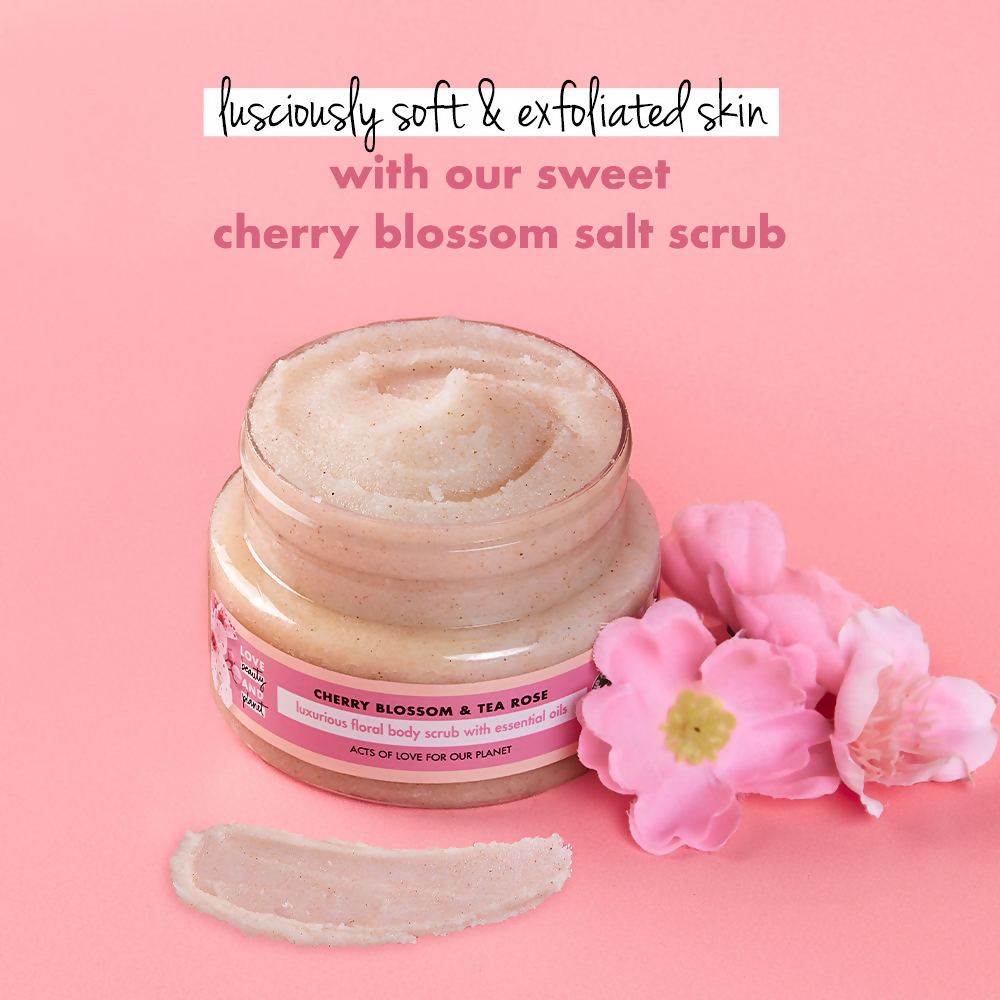 Love Beauty And Planet Cherry Blossom & Tea Rose Body Scrub - Distacart