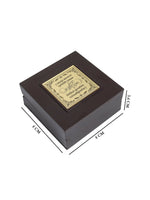 Thumbnail for Golden Peacock Brown Wooden Ganesha Prayer Box - Distacart