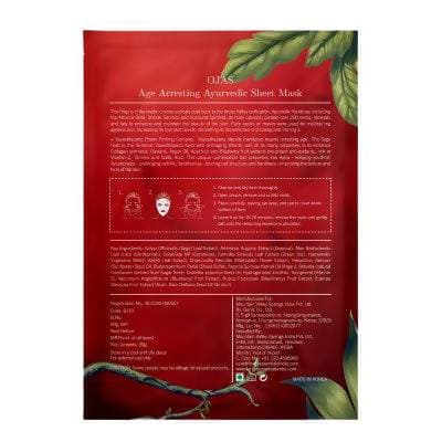 Forest Essentials Ojas Age Arresting Ayurvedic Sheet mask - Distacart