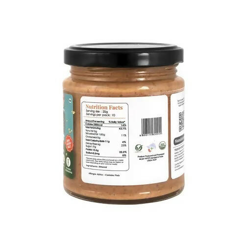 Truefarm Organic Almond Butter Crunchy-Unsweetened - Distacart