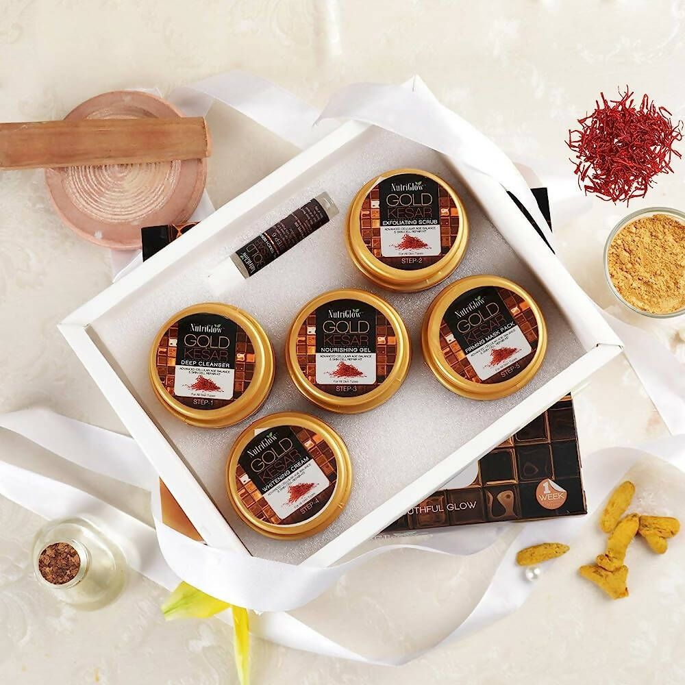 NutriGlow Gold Kesar Facial Kit - Distacart