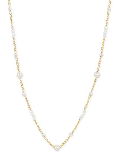 Gold-Toned White Brass Gold-Plated Necklace - Ruby Raang - Distacart