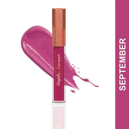 FLiCKA Weightless Impression 09 September - Purple Matte Finish Liquid Lipstick - Distacart