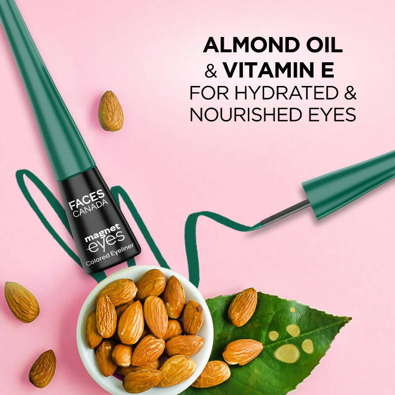 Faces Canada Magneteyes Colored Eyeliner - Elegant Green - Distacart