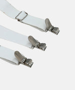 Thumbnail for Manet Boys Solid Suspenders - White - Distacart