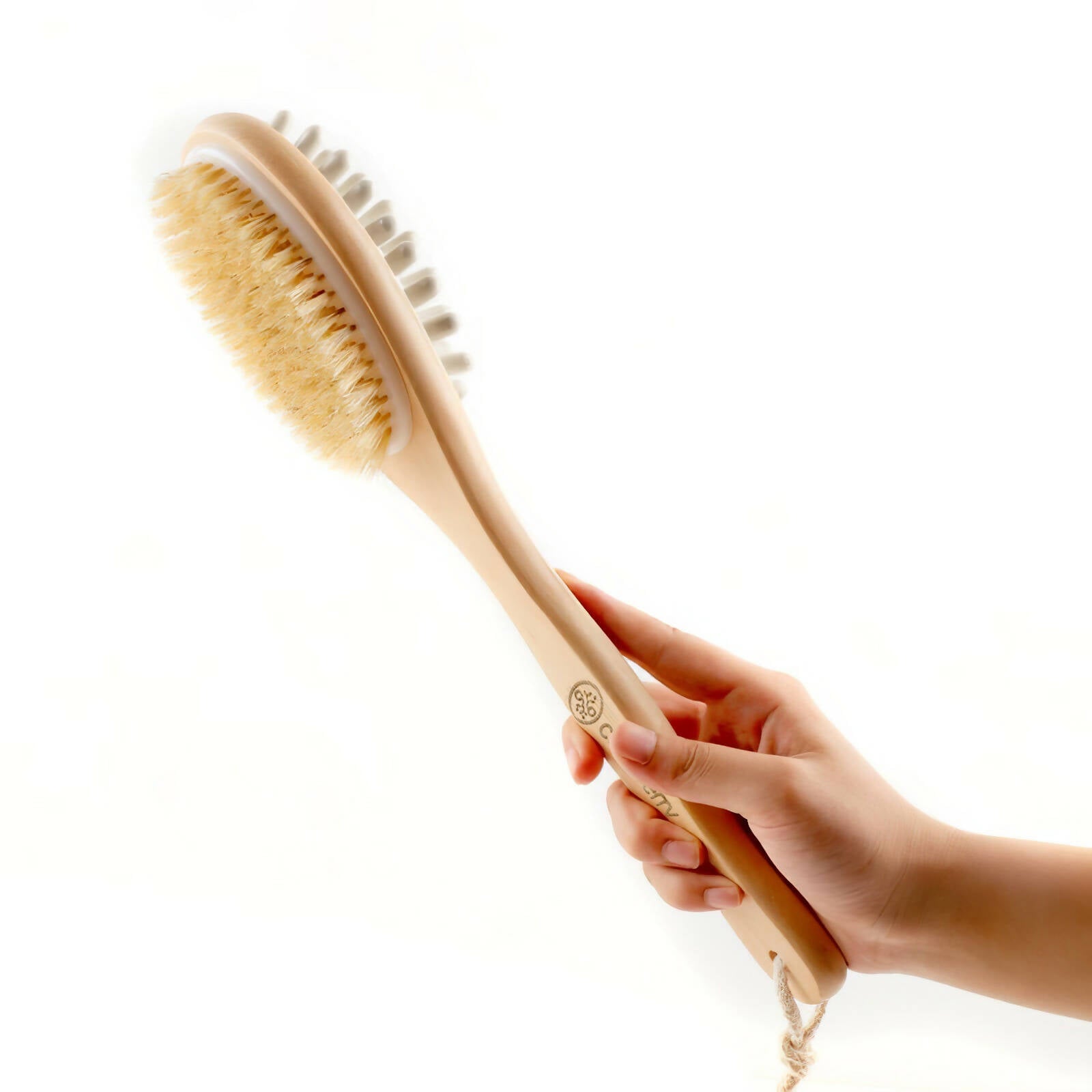 Careberry Dual-Action Bamboo Body Brush - Distacart