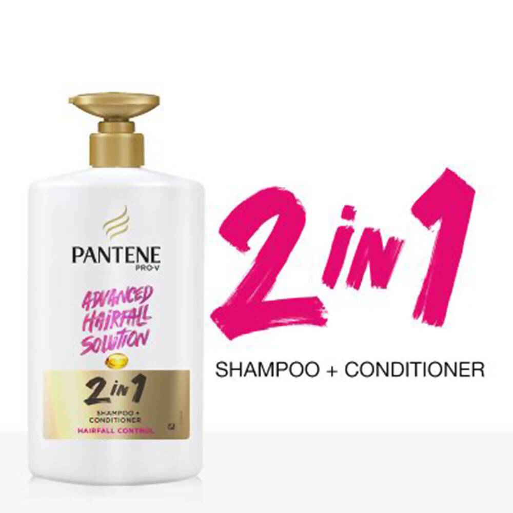Pantene 2 In 1 Hairfall Control Shampoo + Conditioner - Distacart