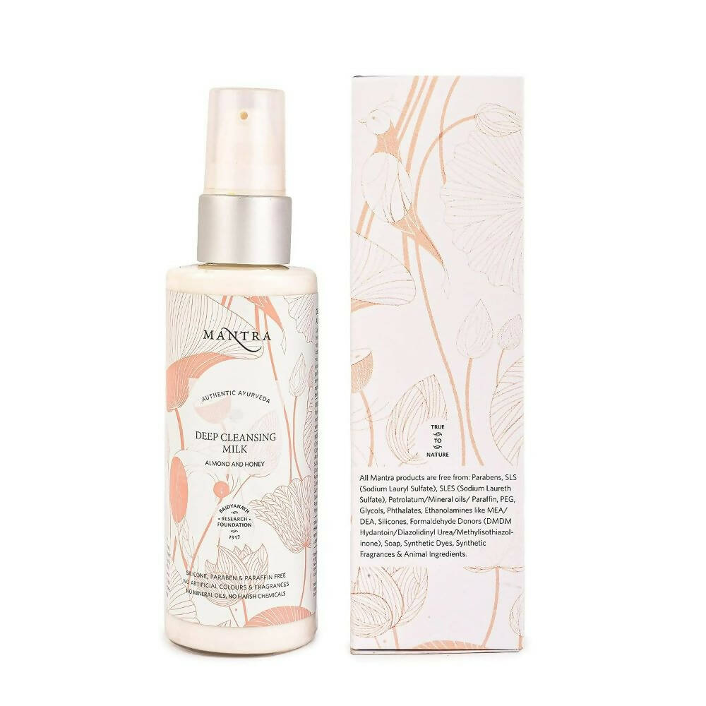 Mantra Herbal Deep Cleansing Milk Almond and Honey - Distacart