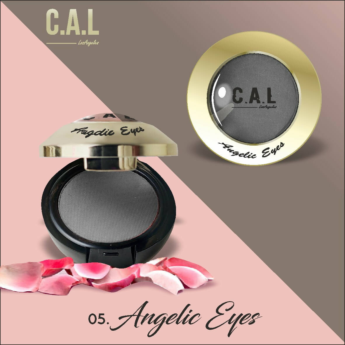 CAL Los Angeles Angelic Eye Shadow (Single Eyes) 05-Black - Distacart