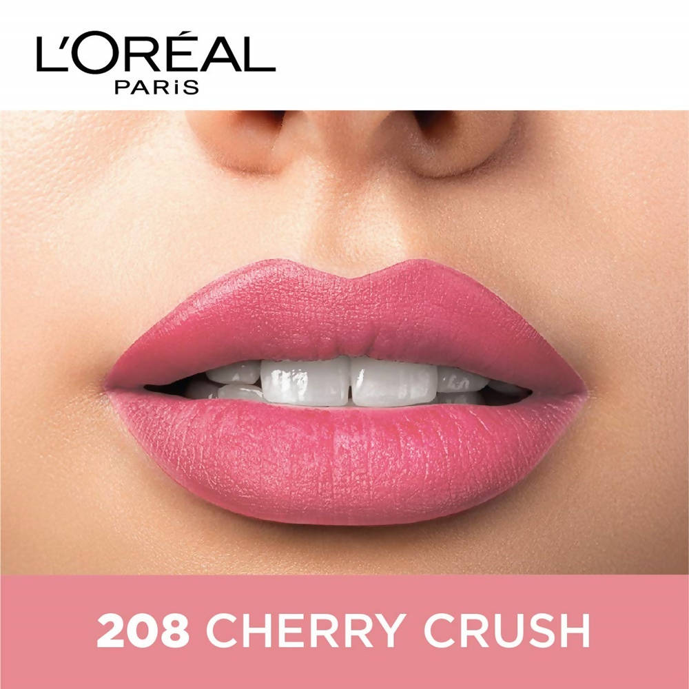L'Oreal Paris Color Riche Moist Matte Lipstick - 208 Cherry Crush - Distacart