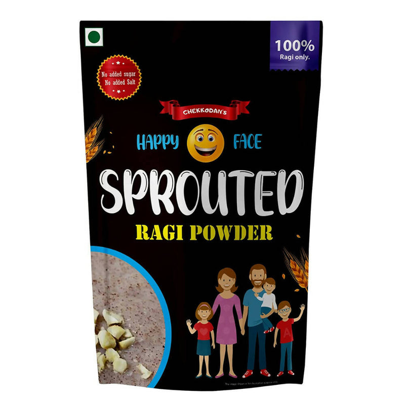 Happy Face Ready To Eat Sprouted Ragi/Porridge Powder With No Artificial Flavour For Kids - Distacart