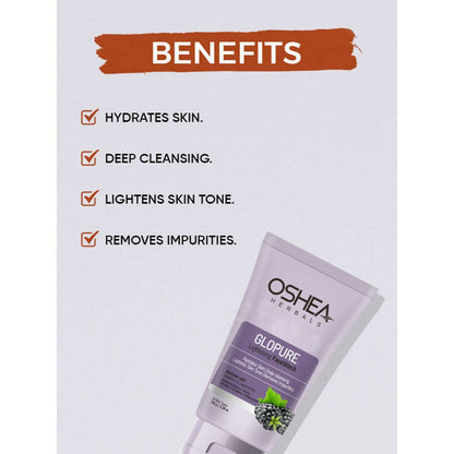 Oshea Herbals Glopure Lightening Face Wash - Distacart