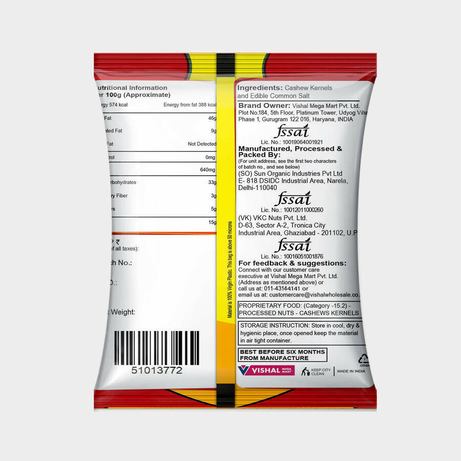 First Crop Roasted Cashew - Distacart