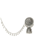 Thumbnail for Mominos Fashion Johar Kamal Trendy Oxidized Silver Plated Bahubali Jhumkas - Distacart