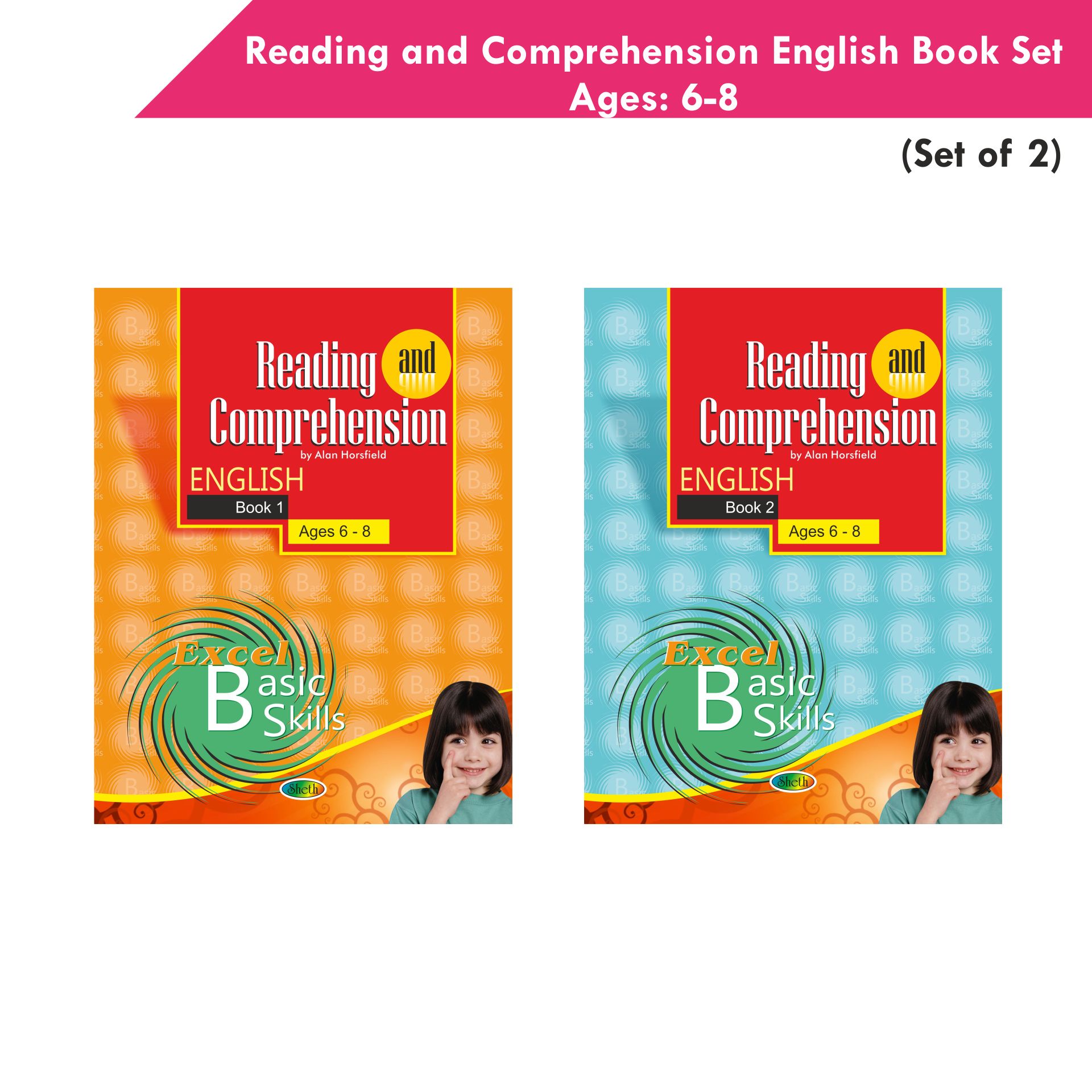 Reading and Comprehension English Book Set Ages 6 - 8 (Set of 2) - Distacart