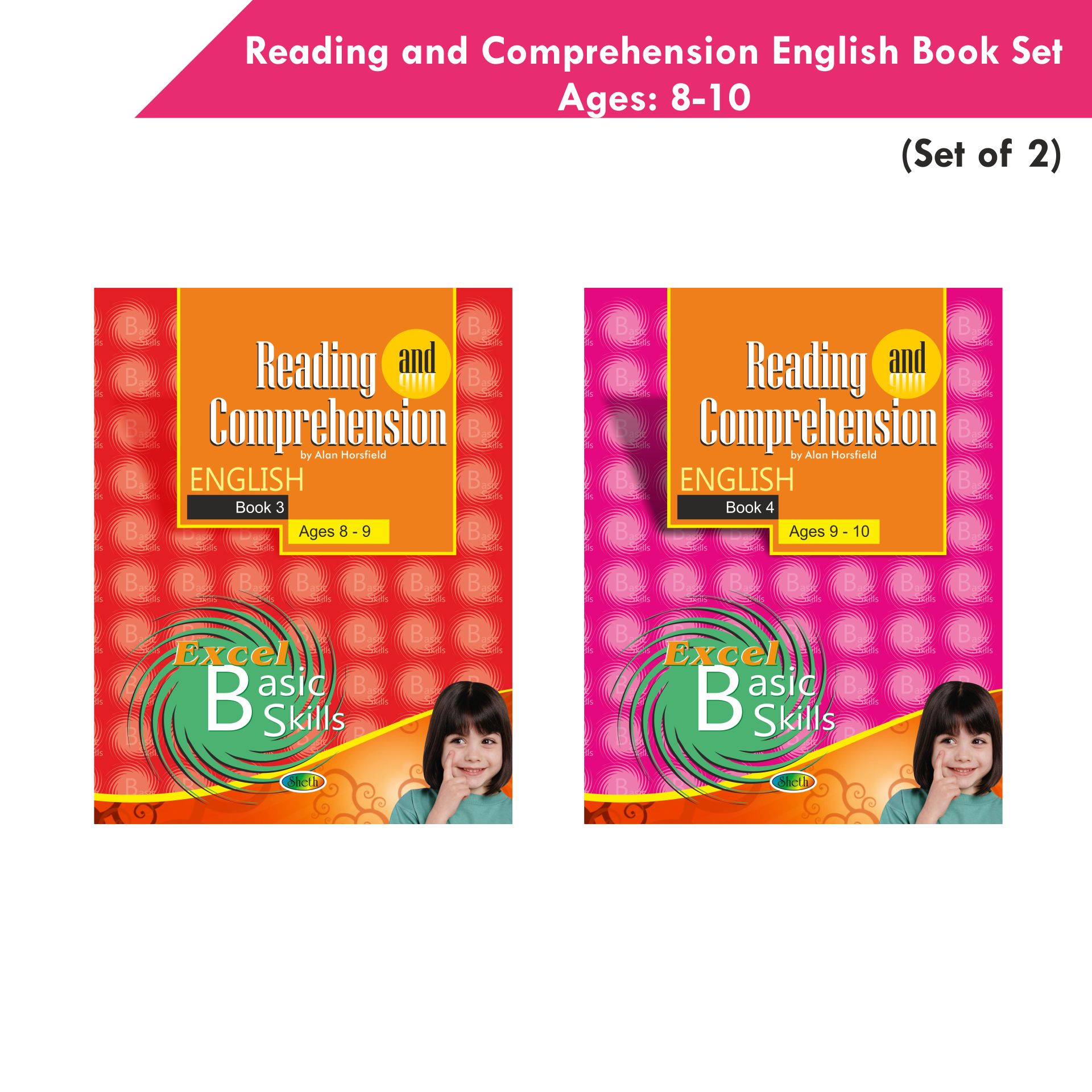 Reading and Comprehension English Book Set Ages 8 - 10 (Set of 2) - Distacart