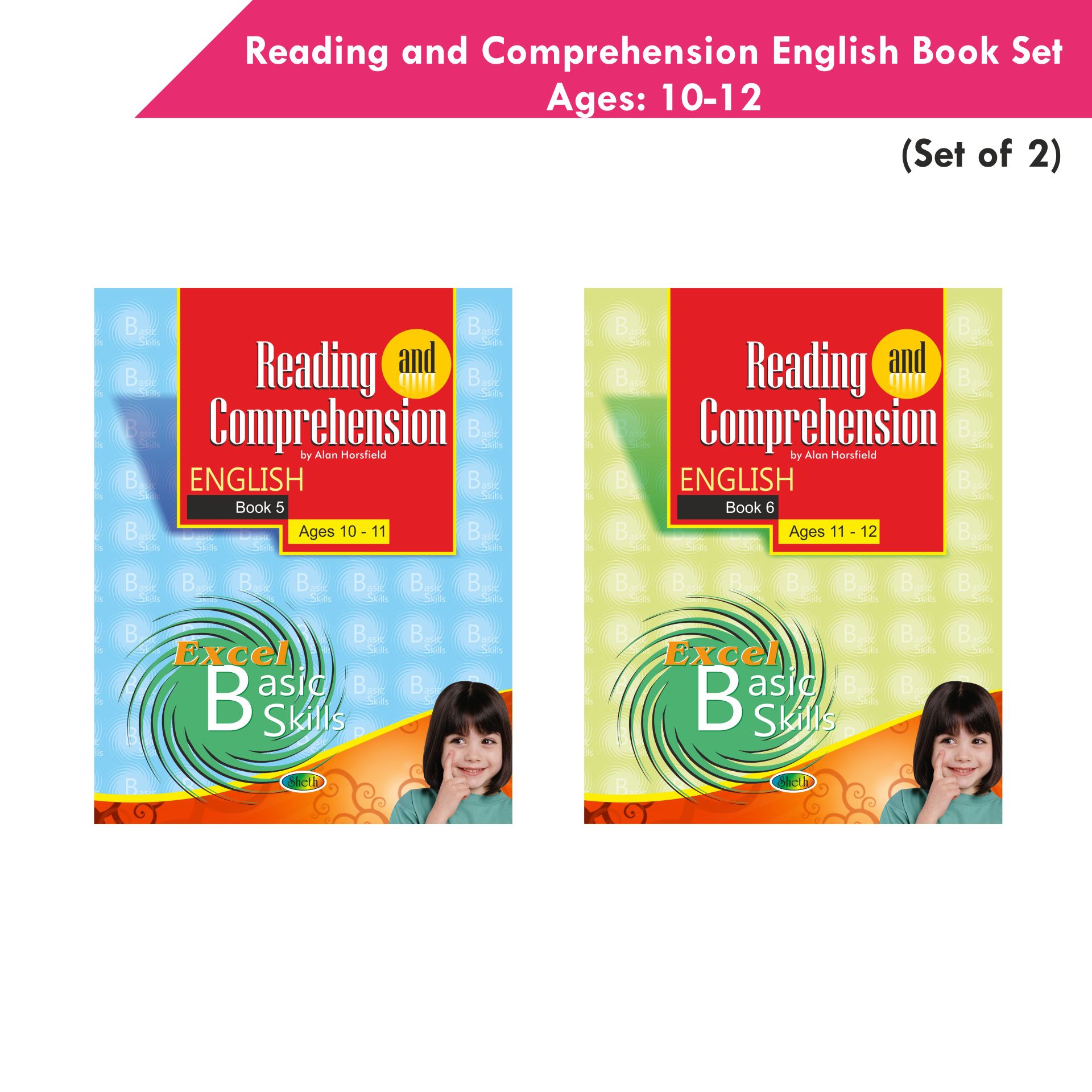 Reading and Comprehension English Book Set ges 10 - 12 (Set of 2) - Distacart
