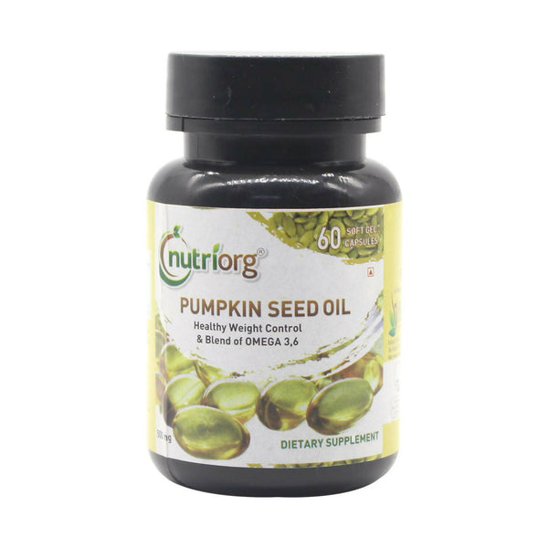Nutriorg Pumpkin Seed Oil Soft Gel Capsules - Distacart