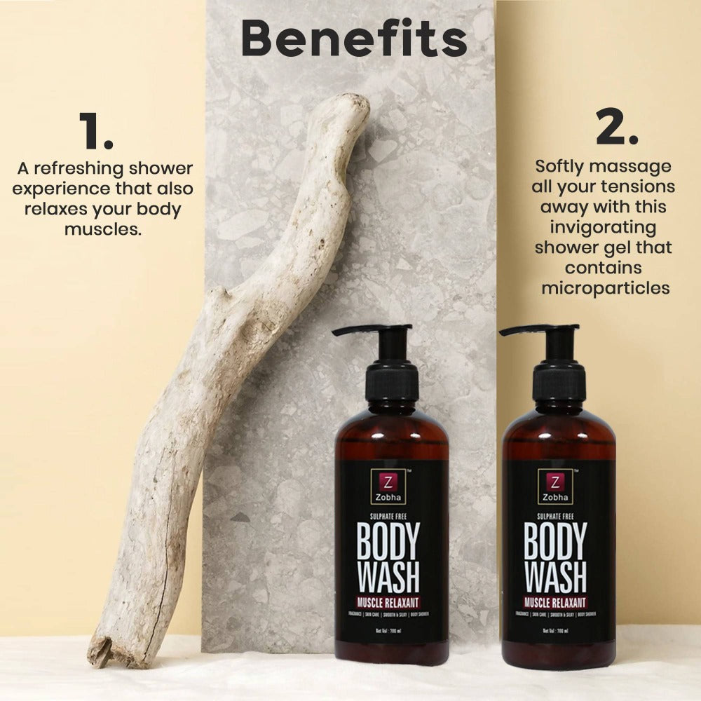 Zobha Sulphate Free Body Wash Muscle Relaxant Benefits