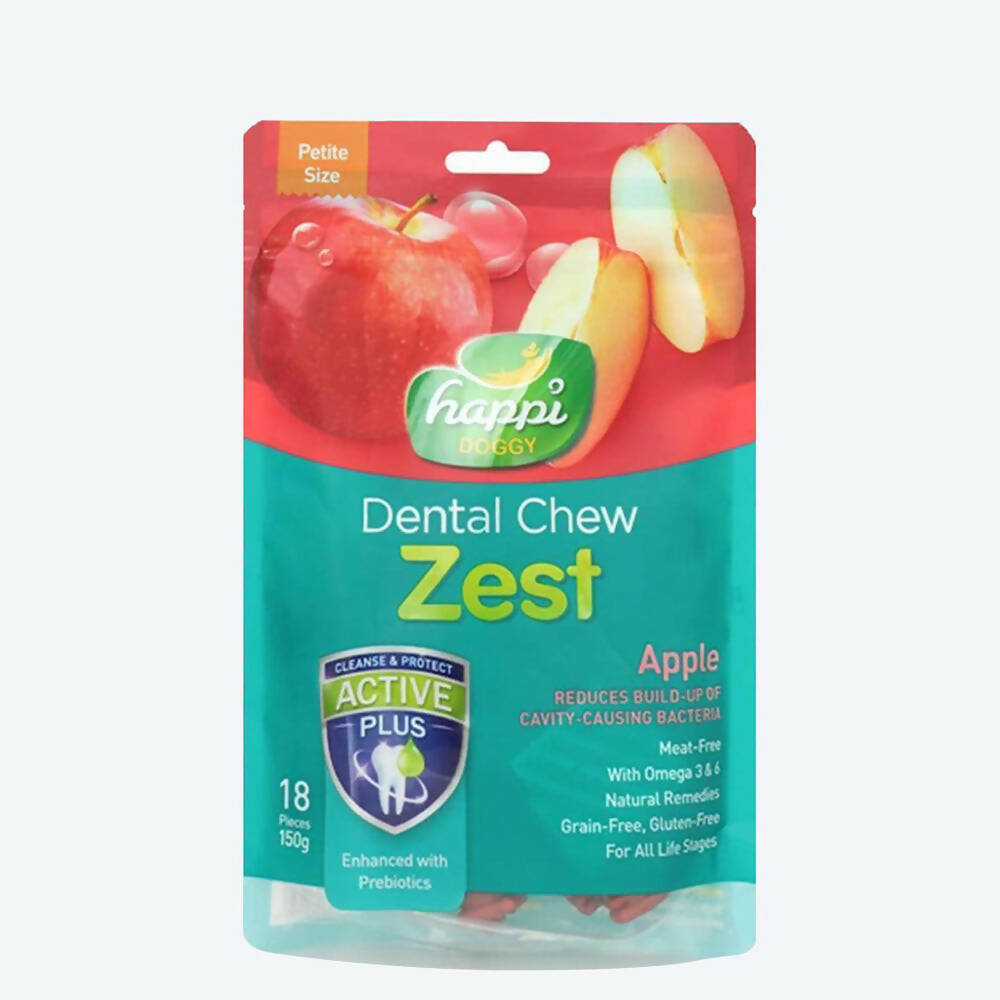 Happi Doggy Dental Chew Zest - Apple - Distacart