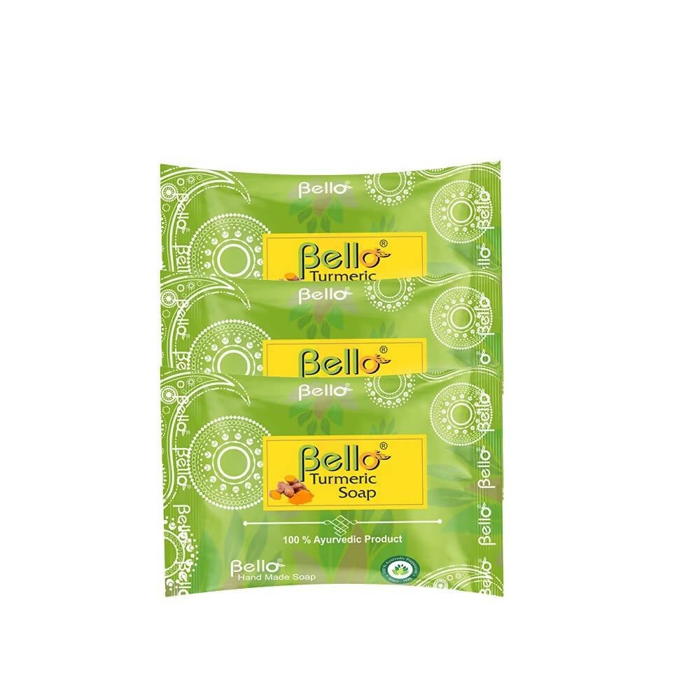 Bello Herbals Hand Made Glycerin Turmeric Soap - Distacart