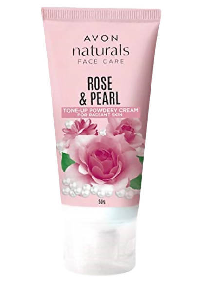 Avon Naturals Face Care Rose &amp; Pearl Tone-Up Powdery Cream - Distacart