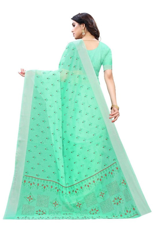 Chanderi Designer Saree (DIYA GREEN)	