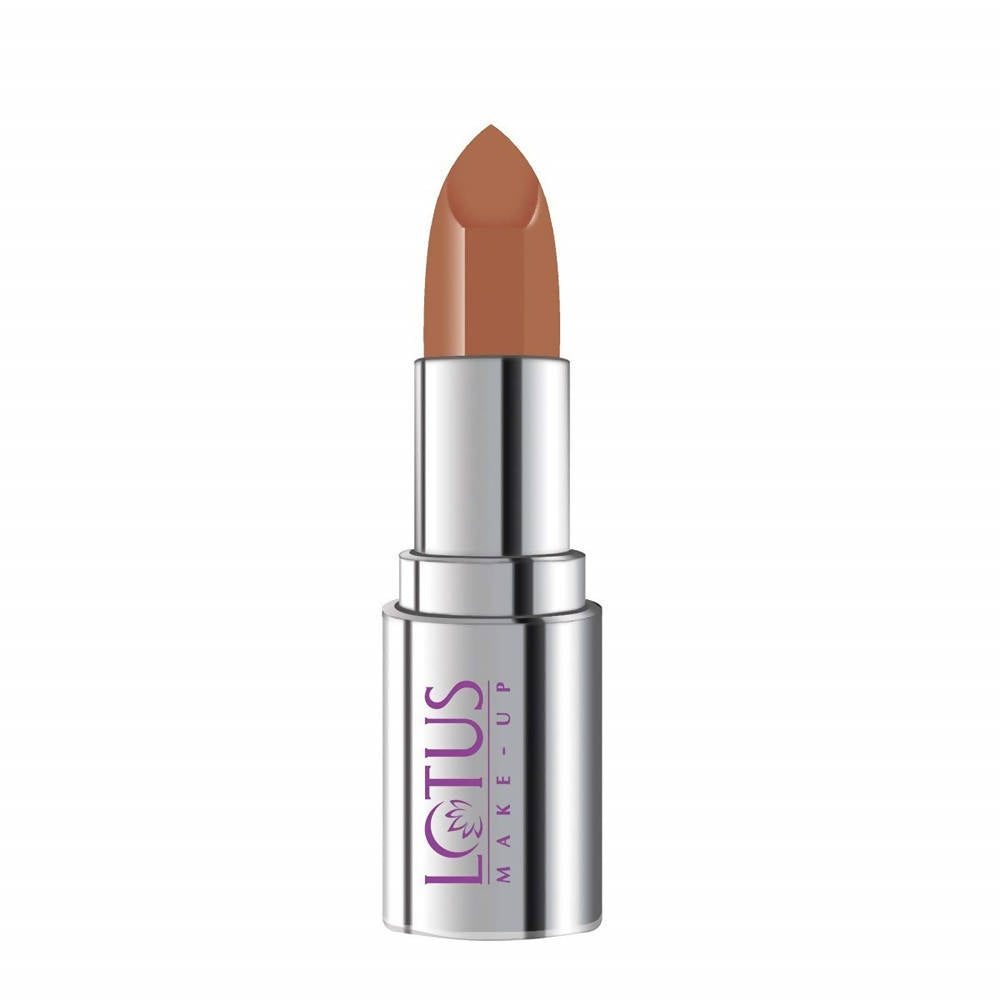 Lotus Makeup Ecostay Butter Matte Lip Color Earthy Amber, Brown (4 Gm) - Distacart