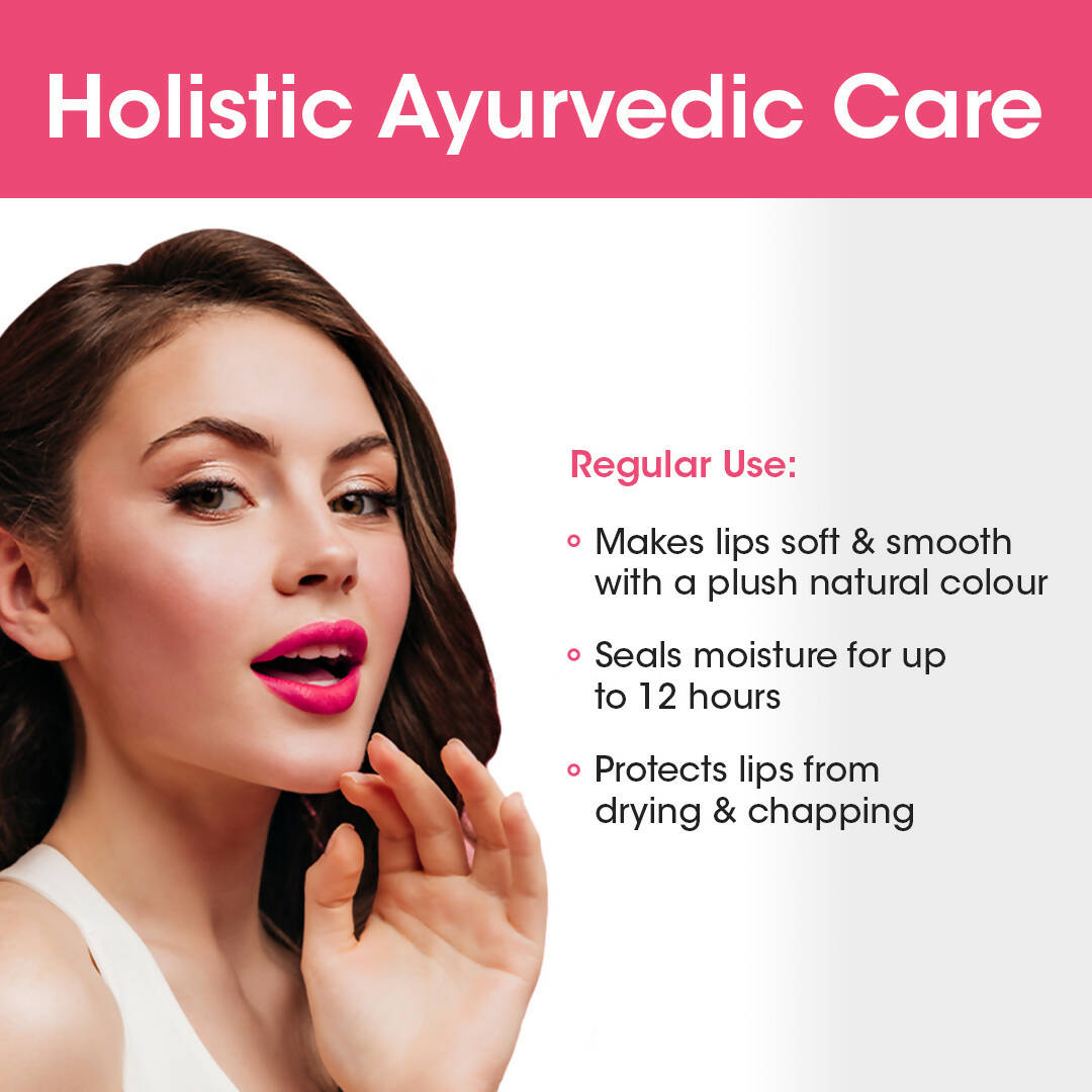 TAC - The Ayurveda Co. Tinted Indian Rose Vegan Lip Balm - Distacart