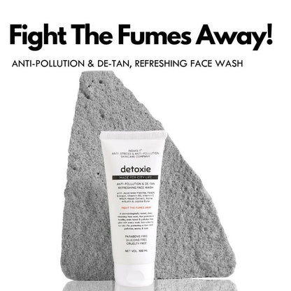 Detoxie Anti-Pollution & De-Tan Refreshing Face Wash - Distacart