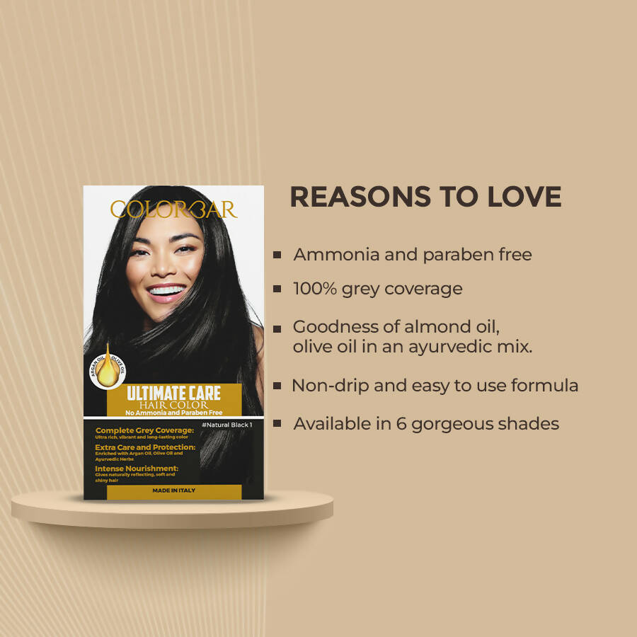 Colorbar Hair Color Natural Black - 1 - Distacart