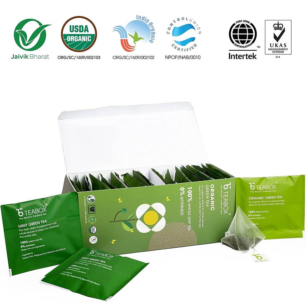 Teabox Organic Green Tea Bags