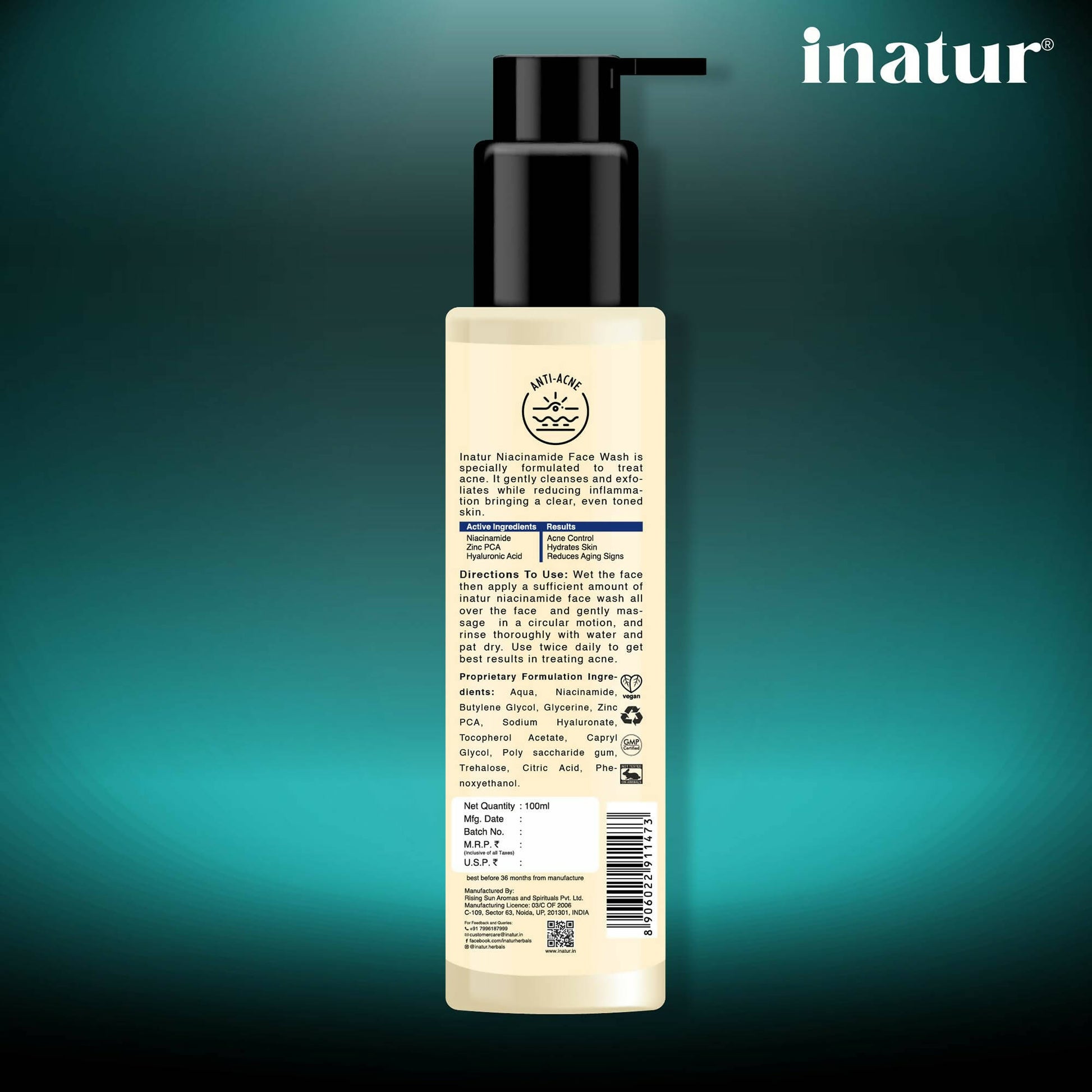 Inatur Niacinamide Face Wash - Distacart