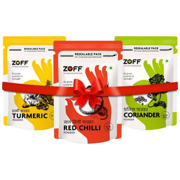 Zoff Foods CTC Combo - Red Chili, Coriander & Turmeric Powder - Distacart