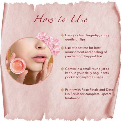 Khadi Essentials Wild Rose Lip Balm with Shea Butter & Essential Oils - Distacart