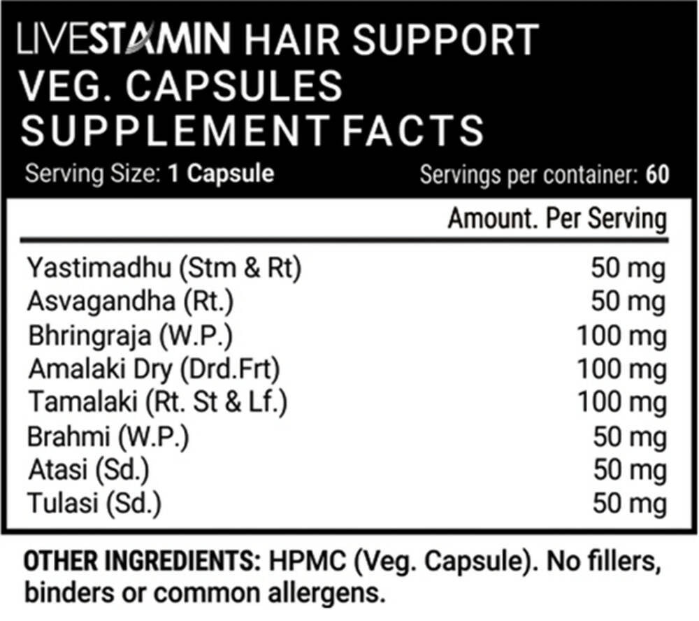 Livestamin Hair Support Capsules - Distacart