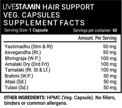 Livestamin Hair Support Capsules - Distacart