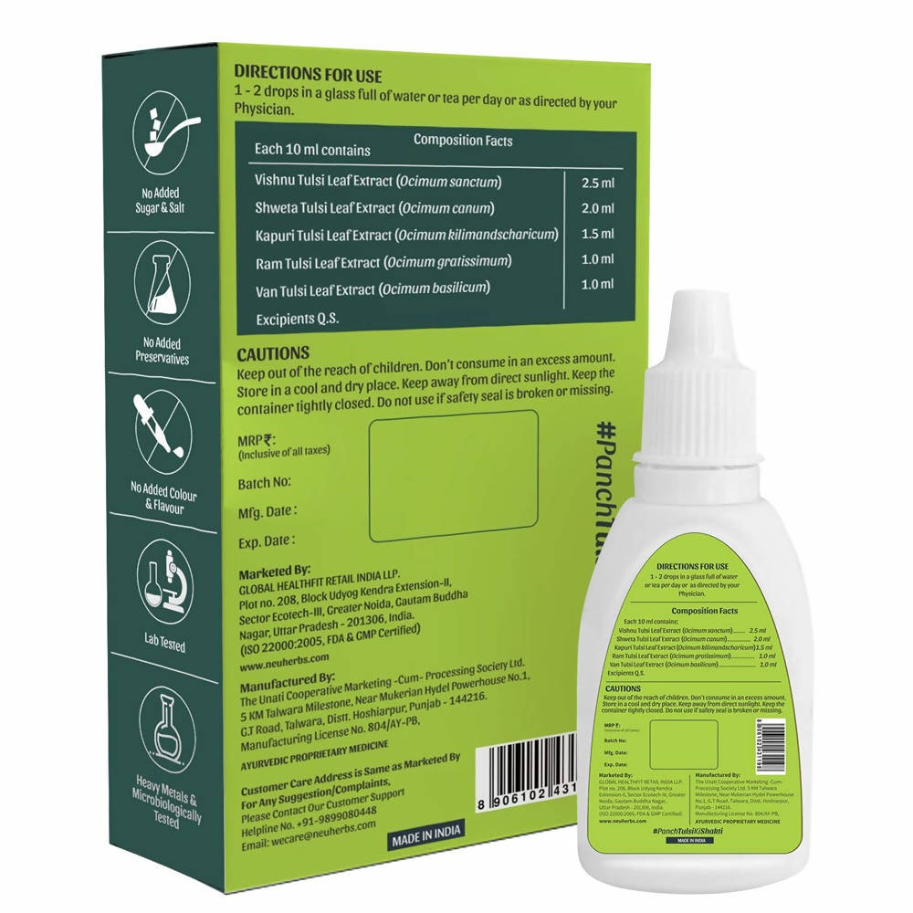 Neuherbs Wild Tulsi Drops - Distacart