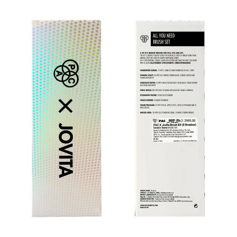 PAC X Jovita All You Need Brush Kit - Distacart