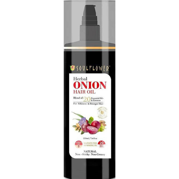 Soulflower Herbal Onion Hair Growth Oil - Distacart