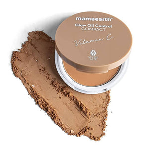Mamaearth Glow Oil Control Compact With SPF 30 (Almond Glow)
